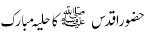 حلیہ مبارک صلی اللہ علیہ و آلہ وسلم - Appearance of  Muhammad S.A.W