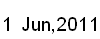 1 June, 2011