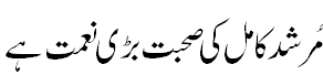مُرشد کامل کی صحبت - Company of Sheikh is blessing