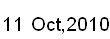 11 Oct, 2010