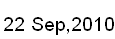 22 Sep, 2010