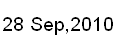28 Sep, 2010