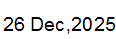 26 Dec, 2025