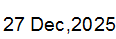 27 Dec, 2025