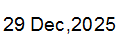 29 Dec, 2025