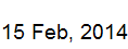 15 Feb, 2014