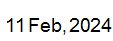 11 Feb, 2024