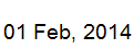 1 Feb, 2014