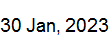 30 Jan, 2023