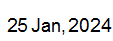 25 Jan, 2024