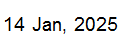 14 Jan, 2025