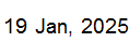 19 Jan, 2025