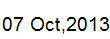 7 Oct, 2013