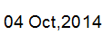 4 Oct, 2014
