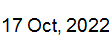 17 Oct, 2022