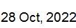 28 Oct, 2022
