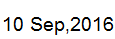 10 Sep, 2016